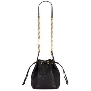 SAINT LAURENT Small Cassandre Quilted Bucket Bag NWT